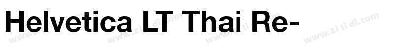 Helvetica LT Thai Re字体转换